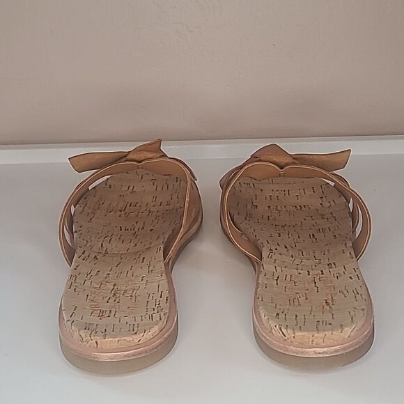 Kork Ease Brigit Slide Slide Sandals Orange Leather Size 10M NWOB - Picture 5 of 16